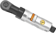 Pneumatic Ratchet Wrench Mini Air Ratchets 1/4in Threaded Connector Straight Shank for Household Repair Tool Automobile Power Tool (1/4 square head)