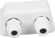 iplusmile Solar Cable Entry Gland Box Dual Hole Connector for Rv Solar Systems Durable Material Easy Installation Reliable Protection for Roof Wiring