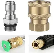 High Pressure Washer Sprayer Nozzle-Connectors - M14 Thread & 1/4 Quick Quick Connector Snow Foam Bottle Connectors Hose Pipe Connecting Parts