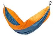 Travel Hammock - Majolica Blue Body & Dark Cheddar Border Double