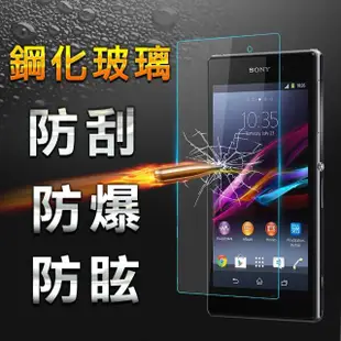 【YANG YI】揚邑Sony Xperia Z1 防爆防刮防眩9H鋼化玻璃保護貼膜