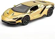 Decorative Car Model 1:24 for LP770 Supercar Diecast Metal Alloy Collection Model Bedroom Decoration Perfect for Gifting(Gold)