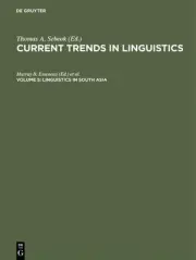 Linguistics in South Asia by Murray B. Emeneau (English) Hardcover Book