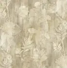 Wallpaper, System Solution, Painting, Blumenmuster, Gleam, Caffellatte, Offwhite