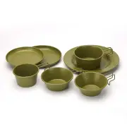 Portable Non Stick Cooking Plate Outdoor Tableware for Camping and Picnics