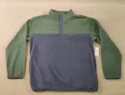 Old Navy Youth XL 14-16 Micro Fleece 1/4 Snap Button Pullover Sweater Colorblock