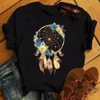 在飛比找蝦皮購物優惠-Feather Dream Catcher T-shirt羽