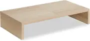 White Monitor Stand Riser-2 Pack,Wood 2 Tier Adjustable Monitor Stand Dual Monit