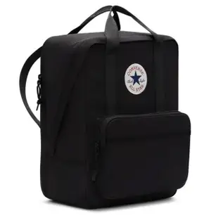 【CONVERSE】後背包 運動包 書包 旅行包 手提雙肩包 SMALL SQUARE 黑 10026013-A01