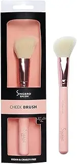 SALON Blush Brush, Contour Brush I for Face and Cheeks I Rose Gold, 100% Vegan, Cruelty-Free Highlighter Brush, Powder brush, Very Soft
