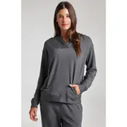 Losano TenderBlend Malibu Hoodie in Charcoal at Nordstrom, Size Small
