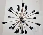 Modern Black Luster Masterpieces Iconic Ceiling Light Fixture Italian Chandelier
