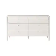Spintara 6 Drawer Low Chest White