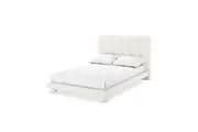 Aina Tufted Boucle Bed Frame - Cream White - Double