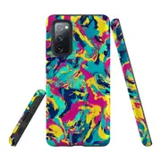 For Samsung Galaxy S20 FE Tough Protective Cover, Abstract Strokes