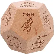 iplusmile Food Decision Dice Food Dice Games Dinner Decider Light Brown Boxwood