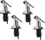 Pack Of 4 Kitchen Oil Bottle Stopper Liquor Dispenser Wine Pourer Lock Plug Wine Bottle Pourer For Wine Oil