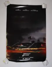 Fast Five 2011 Official Movie Theater Promotional Poster 40" x 27" Fast Furious