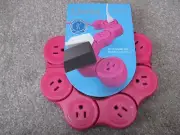 Brand New Quirky PPVPP-PK01 Pivot Power POP - Flexible 6 Outlet Power Strip Pink