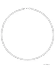Gabi Rielle Silver Herringbone Necklace