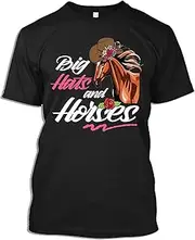 [X.Style] Horse Racing Tshirt Big Hats and Horses Derby Stakes 2022 Derby Outfit Suit T-Shirt for Men Women ds786 T-Shirt (M) Black