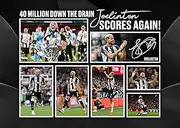 RJR PRINTS Joelinton - ' 40 Million Down The Drain, Joelinton Scores Again ' Newcastle Signed A4 Montage Autograph Photo Print WIth Pre Printed Signature Which Would Make A Superb Gift For Any Fan.