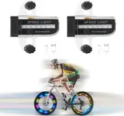 Rechargeable Bike Wheel Spoke Lights Built-In Motion Sensor - Waterproof Led ...