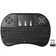Spanish Version Backlit 2.4GHz Wireless Keyboard Air Mouse Black