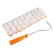 10Pcs Paint Roller Brush Clean Proffesional Paint Roller Sleeves Replacement