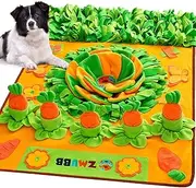 ZMUBB Snuffle Mat for Large Dogs, 40'' x 27.5'' Sniff Mat for Dogs, Portable Slow Feeding Mat for Foraging Skills and Stress Relief, Interactive Indoor/Outdoor Dog Puzzle Toys for Nosework Training