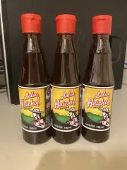 3 SALSAS HUICHOL NEGRA 6 1/2 oz. (190 ml) each MEXICAN HOT SAUCE HECHO EN MEXICO