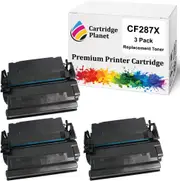 3 Pack Compatible Toner Cartridge Replacement for HP CF287X 87X (18,000 pages) for HP LaserJet Enterprise M506 M506dn M506x M527 M527c M527dn M527f M527z LaserJet Pro M501 M501dn M501n