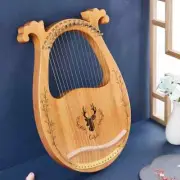 16 21 24 Strings Lyre Harp Mahogany Harp Piano Stringed Instrument With Tuning