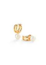 Jenny Bird Nova 14kt Gold-dipped Hoop Earrings - One Size One Size