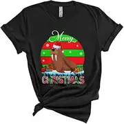 [Generic] Merry Christmas, Cute X-mas Retro Santa Walrus Animal Lover, Matching Pajama Family Group Unisex T-Shirt