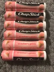 Lot of 6 STRAWBERRY GELATO,Chapstick Lip Balm -