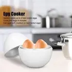 Hard Boiled Egg Cooker 4 Eggs Capacity Compact Design ABS Material Egg Shape