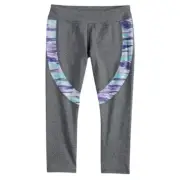 NEW Girls Capri Leggings Size 16 XL Yoga Athletic Pants Mint/Purple/Pink 14 NWT