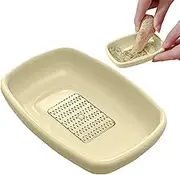 Ginger Tyre Plate, Ginger Tyre Plate with Scraper, Plate Bowl of Rubbish Juice, Plate with Portable Kitchen Bear Tools for Wasabi, Ginger, Garlic and