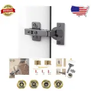 50-Pack Stainless Steel Soft Close Concealed Hinges - Perfect for All Cabinets