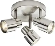 Knightsbridge Triple GU10 Spotlight in Brushed Chrome