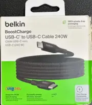 Belkin BoostCharge USB-C to USB-C Cable 240W Fast Charge Braided 2m (OPEN BOX)