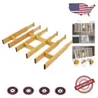 Adjustable Bamboo Drawer Dividers & Inserts - Efficient Kitchen Organizer System