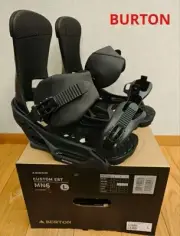Burton Custom Snowboard Bindings Large Black NOIR