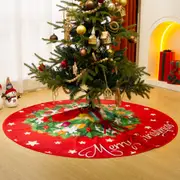 Christmas Tree Skirt Base Floor Mat Cover Xmas Party Home Decoration-Style 3
