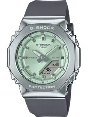 Casio Mini Oak G-Steel Green GM-S2110-3AER Green Dial Grey Plastic Womens Watch