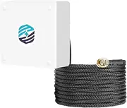 Maswell IP67 Waterproof 2.1-7.2 GHz High Gain WiFi 5 WiFi 6 WiFi 6E Antenna Wimax Bluetooth Zigbee Screw and 3M Adhesive Mount UV Stabilized Low gain NOT for Speed Improvement