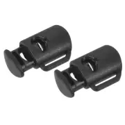10pcs Plastic Spring Cord Locks Stopper 0.31" Single Hole Spring Toggle Stopper