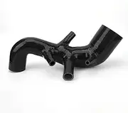 Brilluxa Air Inlet Hose,Silicone Intake Hose Pipe Increased Airflow Replacement Compatible for Cupra R 1.8T AMK BAM Engine (Black)