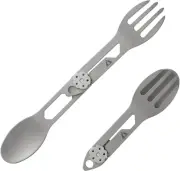 CMB Made Knives Titanium 2 in 1 Folding Fork and Spoon Combo Lightweight Camp...